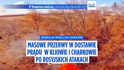 Przerwy w dostawie prądu w Kijowie i Charkowie po atakach Moskwy, Ukraina uderza w rosyjskie elektrownie