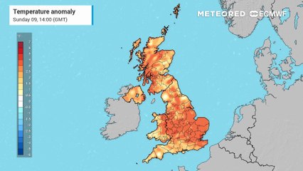Temperatures to remain above average for this time of year to start the week
