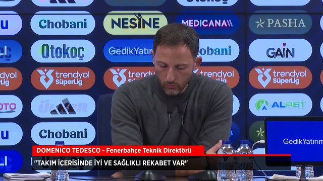 Domenico Tedesco: Takım içerisinde iyi ve sağlıklı rekabet var