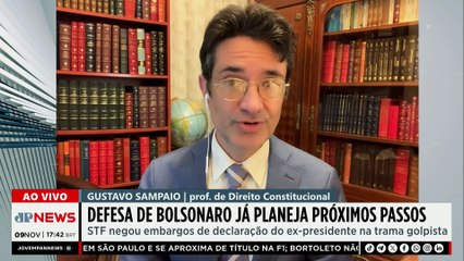 Quais serão próximos passos da defesa de Bolsonaro? Especialista responde