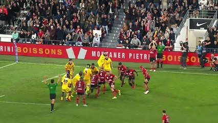 TOP 14 - Essai de Dany PRISO (RCT) - RC Toulon - Stade Rochelais