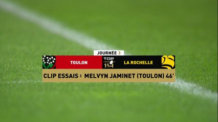 TOP 14 - Essai de Melvyn JAMINET 2 (RCT) - RC Toulon - Stade Rochelais