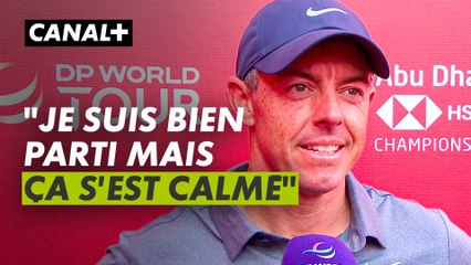 La réaction de Rory McIlroy qui finit 3e ex æquo à Abu Dhabi