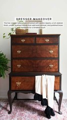 Fixing Broken Spindles and Foot | Vintage Tallboy Dresser Makeover