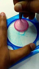 Calm Cyan Spiral | Minimal Geometric Spirograph Art