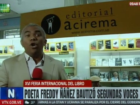 Poeta Freddy Ñáñez bautizó su obra Segundas Voces en la XVI Feria del Libro de Caracas