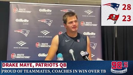 Drake Maye Celebrates Teamwork and Victory 🏆