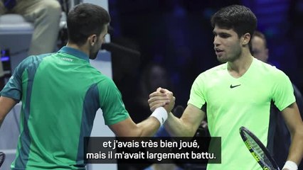 ATP Finals - Alcaraz heureux de jouer contre Musetti plutôt que contre Djokovic
