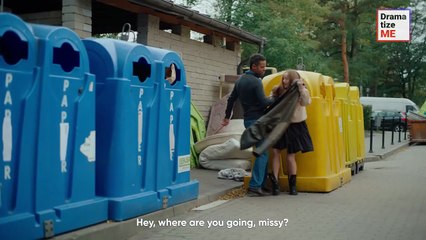 NAKED GIRL HIDES IN DUMPSTER