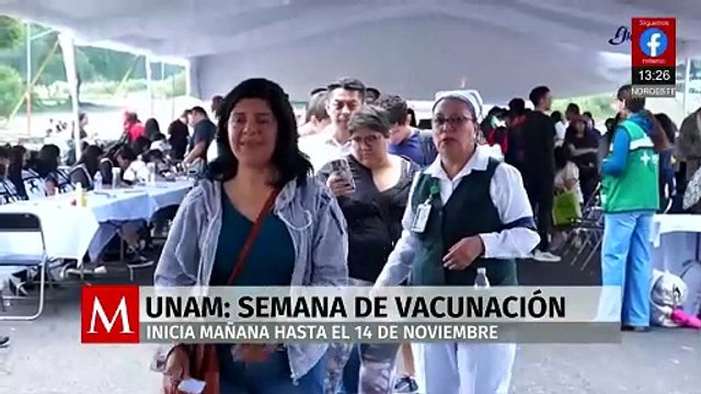 UNAM instala centro de vacunación con casi 100 mil dosis de COVID-19, influenza y sarampión