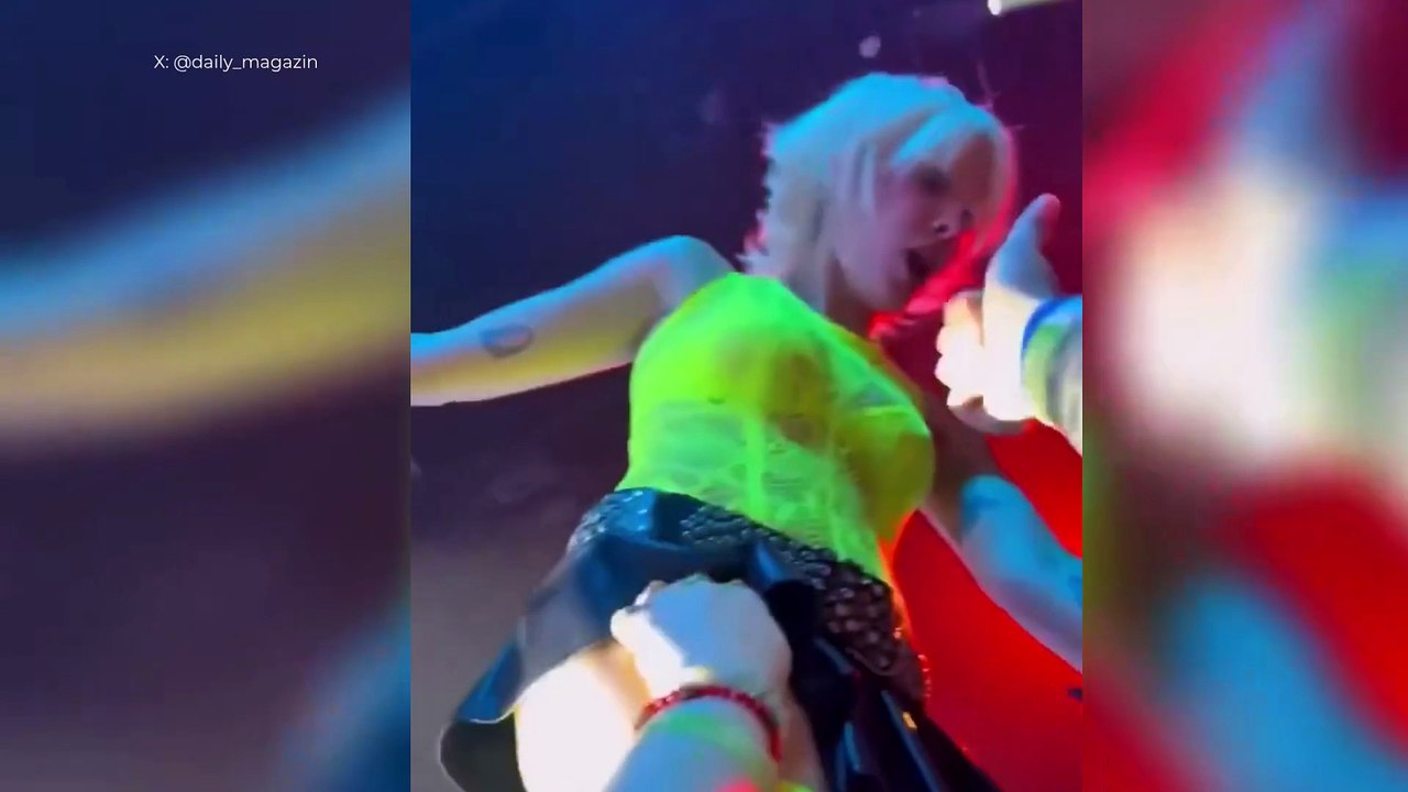 A video captures the uncomfortable moment when Halsey was touched during her concert