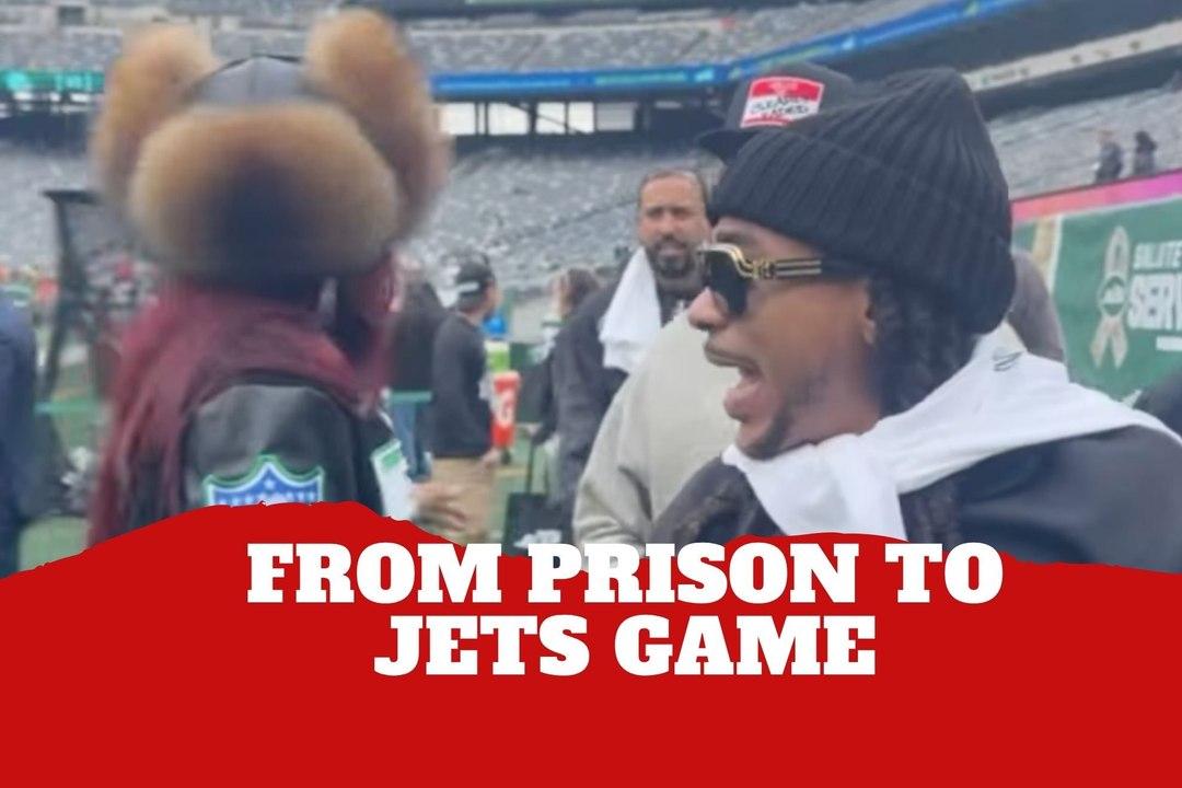 Video shows rapper Max B celebrating his freedom at the Browns vs. Jets game