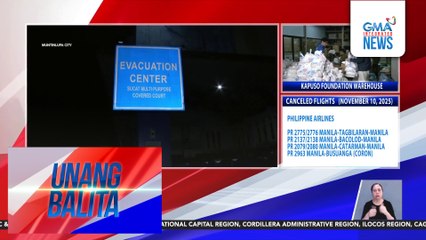 Nasa 1,200 residente, lumikas sa Sucat Elementary School dahil sa Bagyong Uwan | Unang Balita