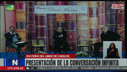 Presentan libro “La Conversación Infinita” de Ignacio Ramonet en la XVI Feria del Libro de Caracas