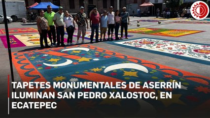 “La Magia del Color”: exposición de tapetes monumentales de aserrín en Ecatepec