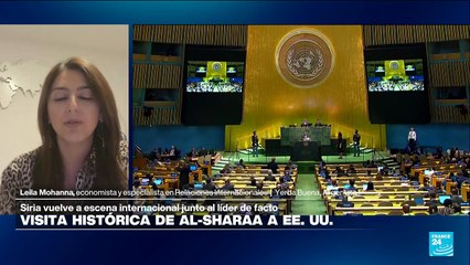 Leila Mohanna: “visita de Al-Sharaa a EE. UU. es una forma de dar legitimidad a su Gobierno”