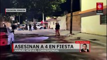 En Culiacán, un grupo armado irrumpe en una fiesta y mata a tres personas
