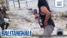 2 senior citizen, hinampas ng malakas na alon; nailigtas ng mga kapitbahay | Balitanghali