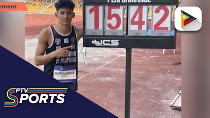 Ronier Sobrepeña, bumasag ng UAAP record men's triple jump