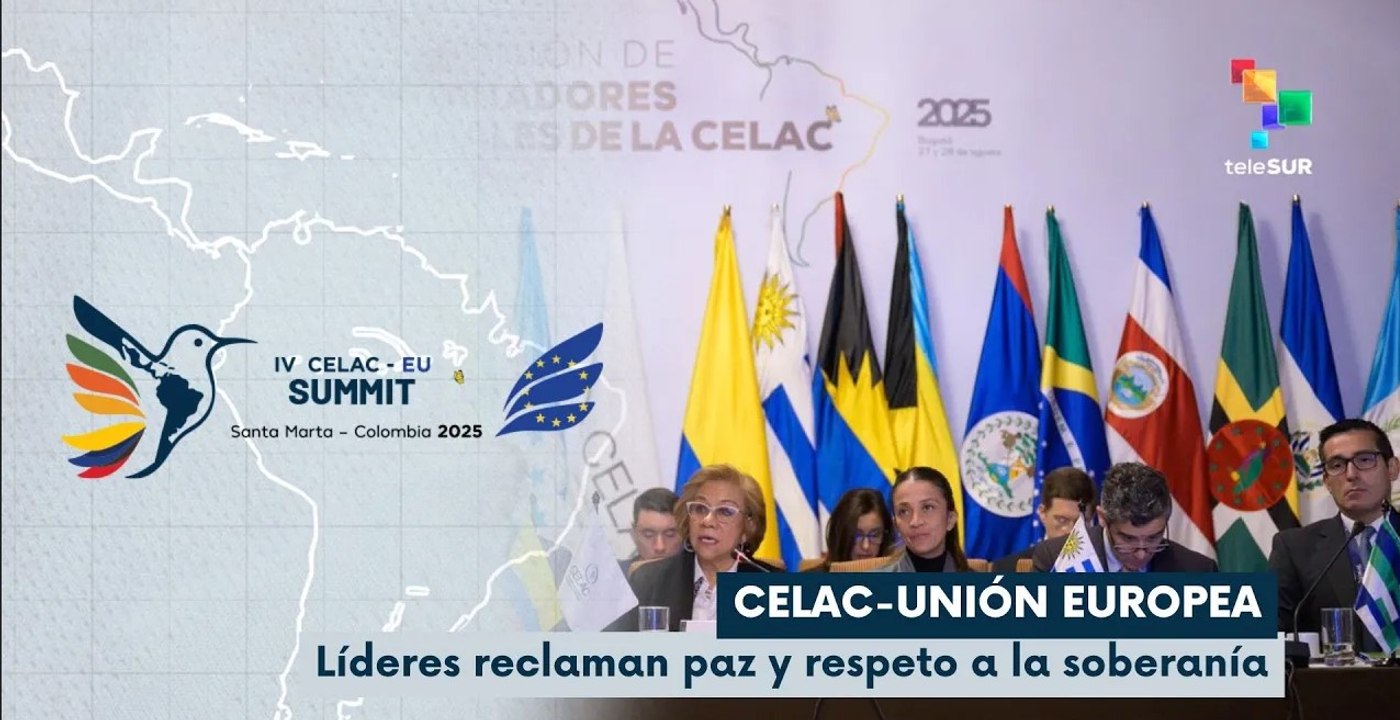 Líderes de países que asistieron a la CELAC-UE condenan la amenaza en el Caribe