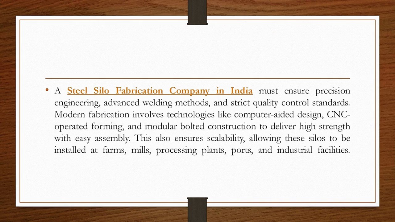 Leading Steel Silo Fabrication Company and Hopper Bottom Silo Manufacturers in India