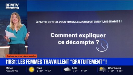 2 MINUTES POUR COMPRENDRE - Pourquoi les femmes travaillent-elles "gratuitement" à partir de de ce lundi, 11h31?