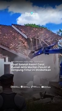 Viral! Setelah Resmi Cerai, Rumah Milik Mantan Pasutri di Lampung Timur ini Dirobohkan