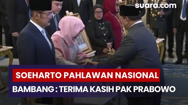 Soeharto Dapat Gelar Pahlawan Nasional, Bambang dan Tutut: Terima Kasih Pak Prabowo