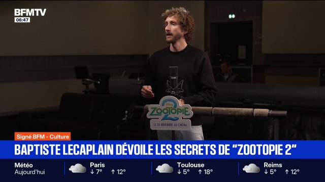SIGNÉ BFM - L'acteur français, Baptiste Lecaplain, nous emmène dans les coulisses du doublage du film Zootopie 2