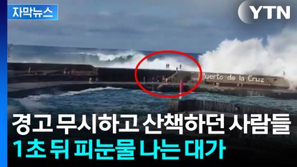 [자막뉴스] 유명 휴가지에서 순식간에 벌어진 일...끔찍한 순간 포착 / YTN