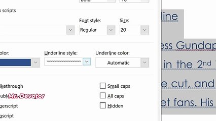 How to Change Underline Style in Word | Remove Double Underline