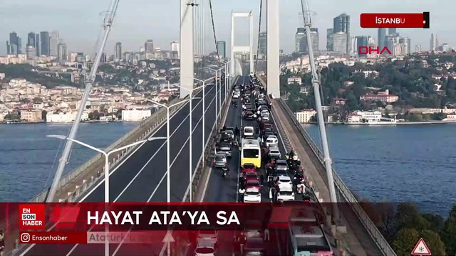 15 Temmuz Şehitler Köprüsü’nde 09.05’te saygı ve özlemle Atatürk anıldı