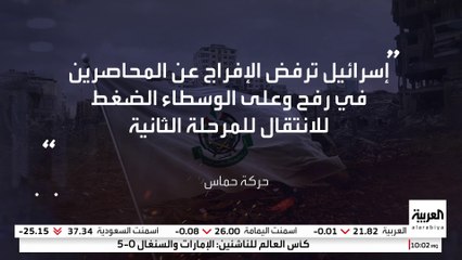 حماس : إسرائيل لا تزال ترفض خروج عناصرنا المحاصرين في أنفاق غزة