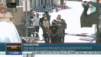 PALESTINE l Prisoners' association denounces the detention of 442 civilians during Israeli raids