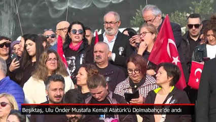 Beşiktaş, Gazi Mustafa Kemal Atatürk'ü Dolmabahçe'de andı