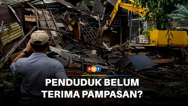 Hanya rumah kosong di Kg Jalan Papan diroboh hari ini