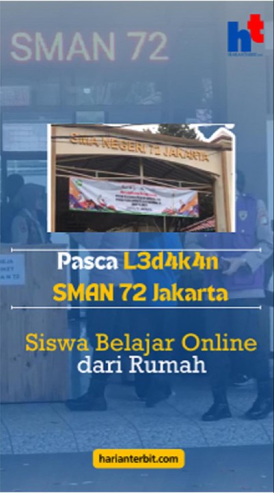 Pasca L3d4k4n di SMAN 72 Jakarta Siswa Belajar Online dari Rumah