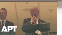 Trump Makes at NFL Game, Swears In New Military Recruits During Halftime Tribute | APT