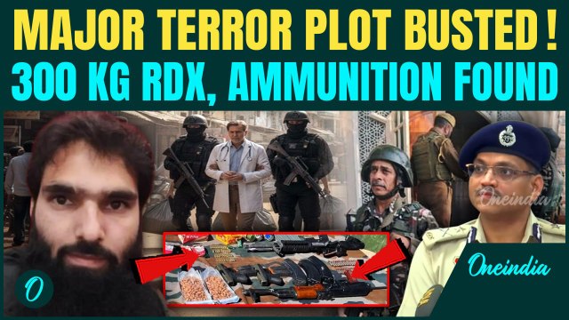 Breaking: 300 KG RDX. Rifle Seized From Faridabad in Major Jammu & Kashmir Police Operation