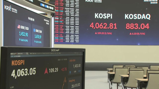 코스피 '3% 강세' 4,070선 마감...코스닥도 상승 / YTN