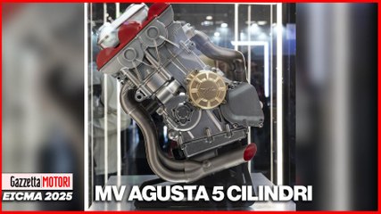 MV Agusta sorprende a Eicma: svelato il concept di un motore 5 cilindri da 240 Cv