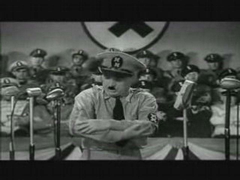 Le_Dictateur Charlie Chaplin Extrait du discours d 'Hynkel