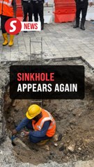 Another sinkhole appears at Masjid India, after last year’s sinkhole findings revealed