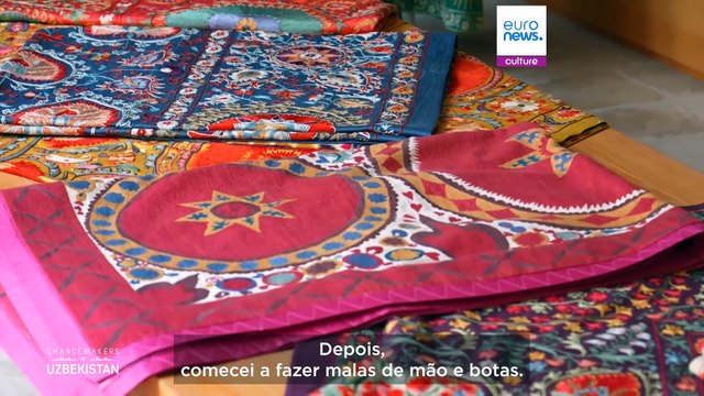 Conheça amestre de bordados tradicionais do Uzbequistão, reconhecida internacionalmente