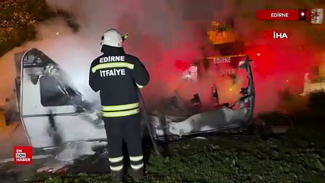 Edirne'de annesinin mezarını ziyarete gitti saniyelerle ölümden döndü
