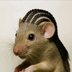 $RAT on the wheel with a hairstyle.