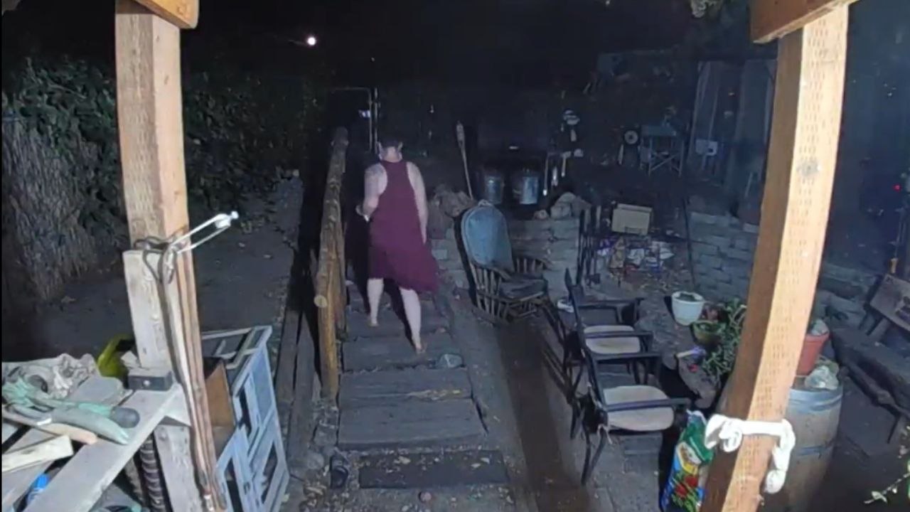 Doorbell camera captures woman's 'graceful fail...