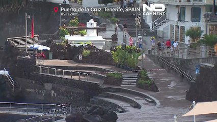 El fuerte oleaje se vuelve mortal en Tenerife, las autoridades alertan del peligro