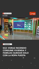 Un voraz incendio consumió por completo una vivienda, dejando a los afectados solo con la ropa que llevaban puesta.