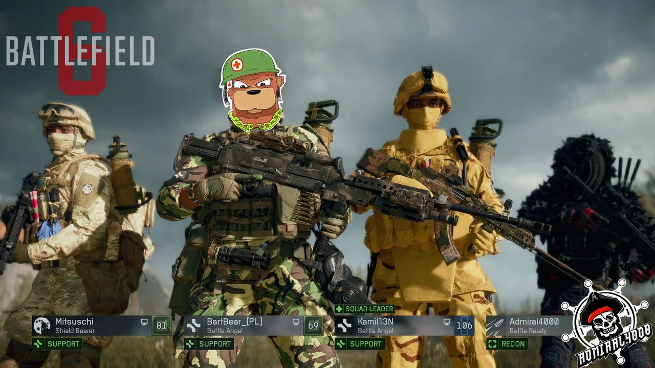 [BF6] BATTLEFIELD 6 - Pobiegane Suportem z Admirałem i Ekipą SN: 20251109